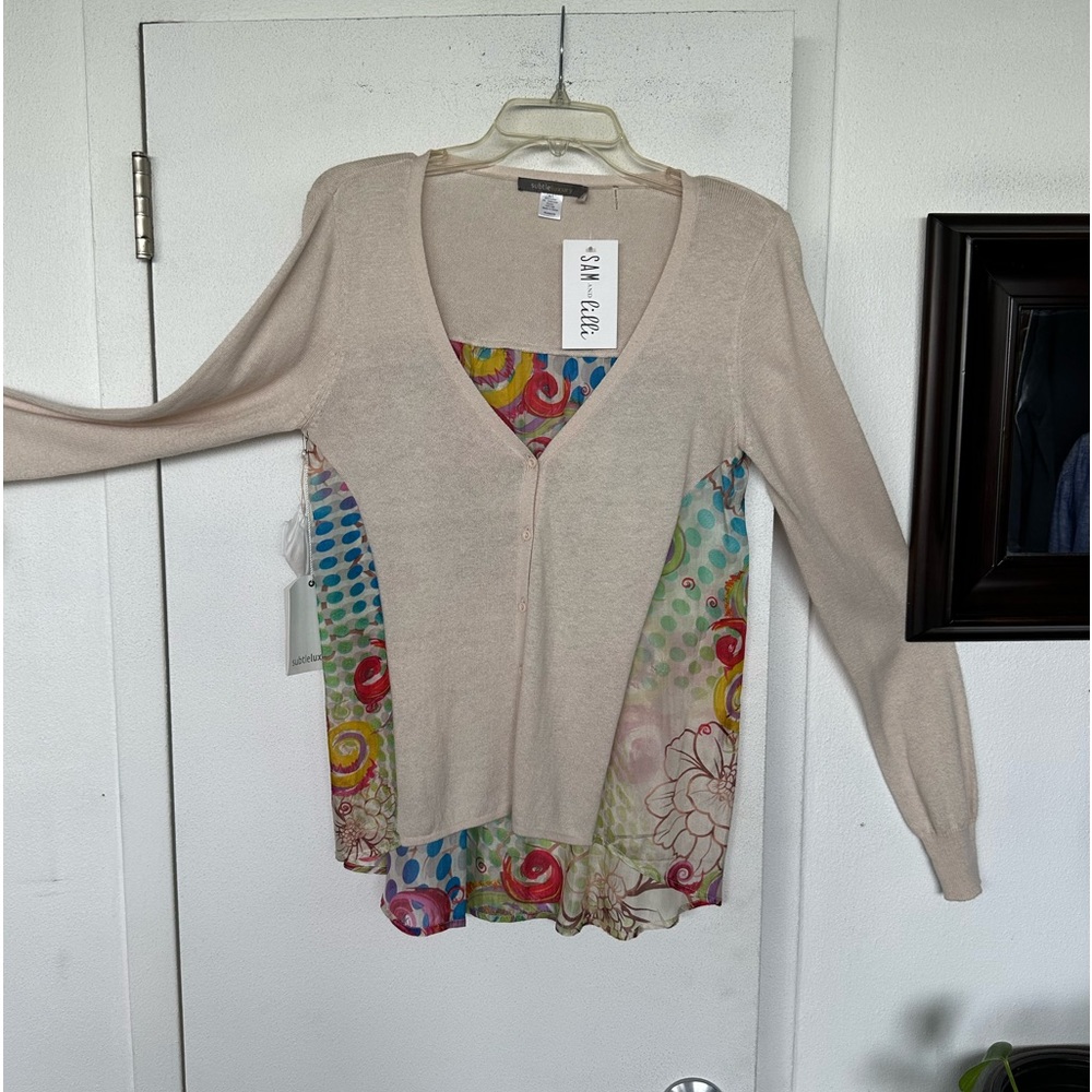 SAM and lilli | Silk & Cashmere Summer Cardigan size S/M NWT